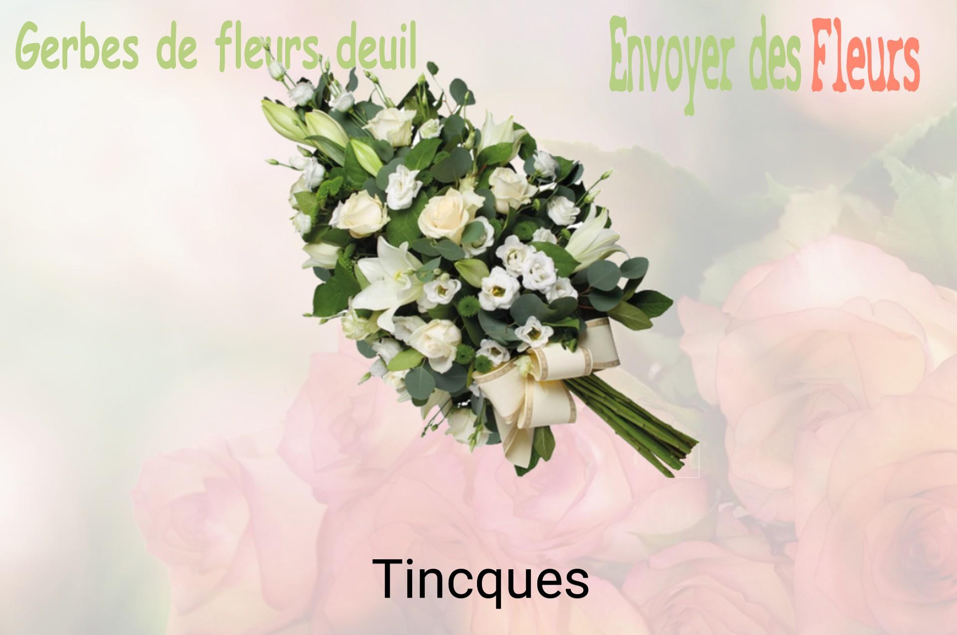 Gerbe de fleurs de deuil livrée à Tincques